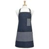 Ladelle Denim Blue Cotton Kitchen Cooking Apron W/ Pockets 70x80cm