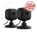 Blink Black Mini 2 Plug-in Smart Security Camera - 2 Pack