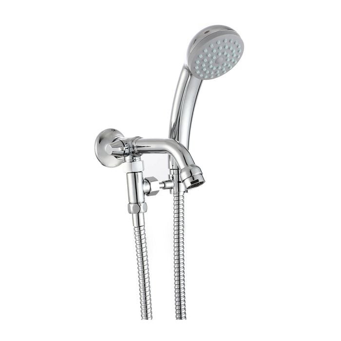 Shaw & Mason Chrome Bath Spout With Diverter And Shower Kit