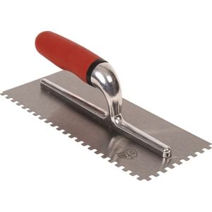 DTA 15mm Bright Steel Notch Trowel