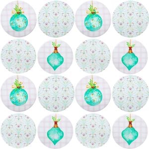 4x 4pc LVD Coasters Aqua Baubles Decorative Barware/Serveware Home Kitchen