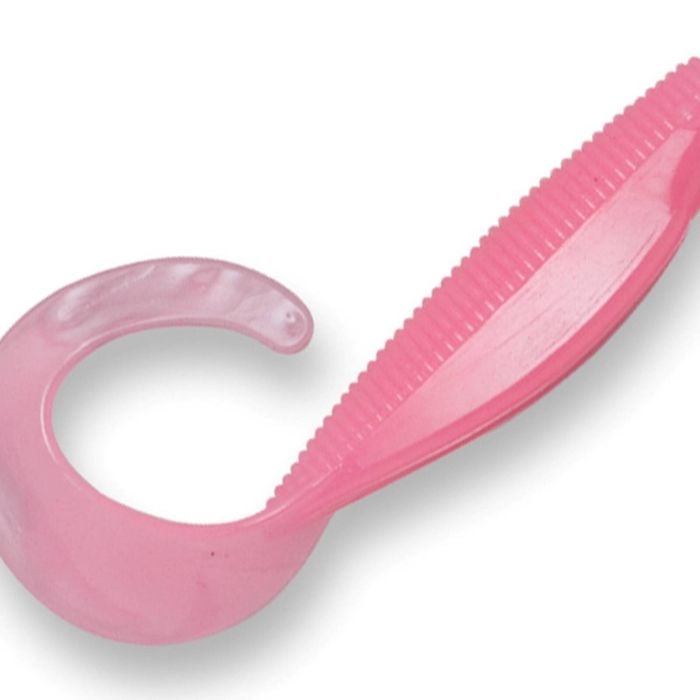 ZMan StreakZ Curly TailZ 4" Soft Plastic Fishing Lure #Pink Glow