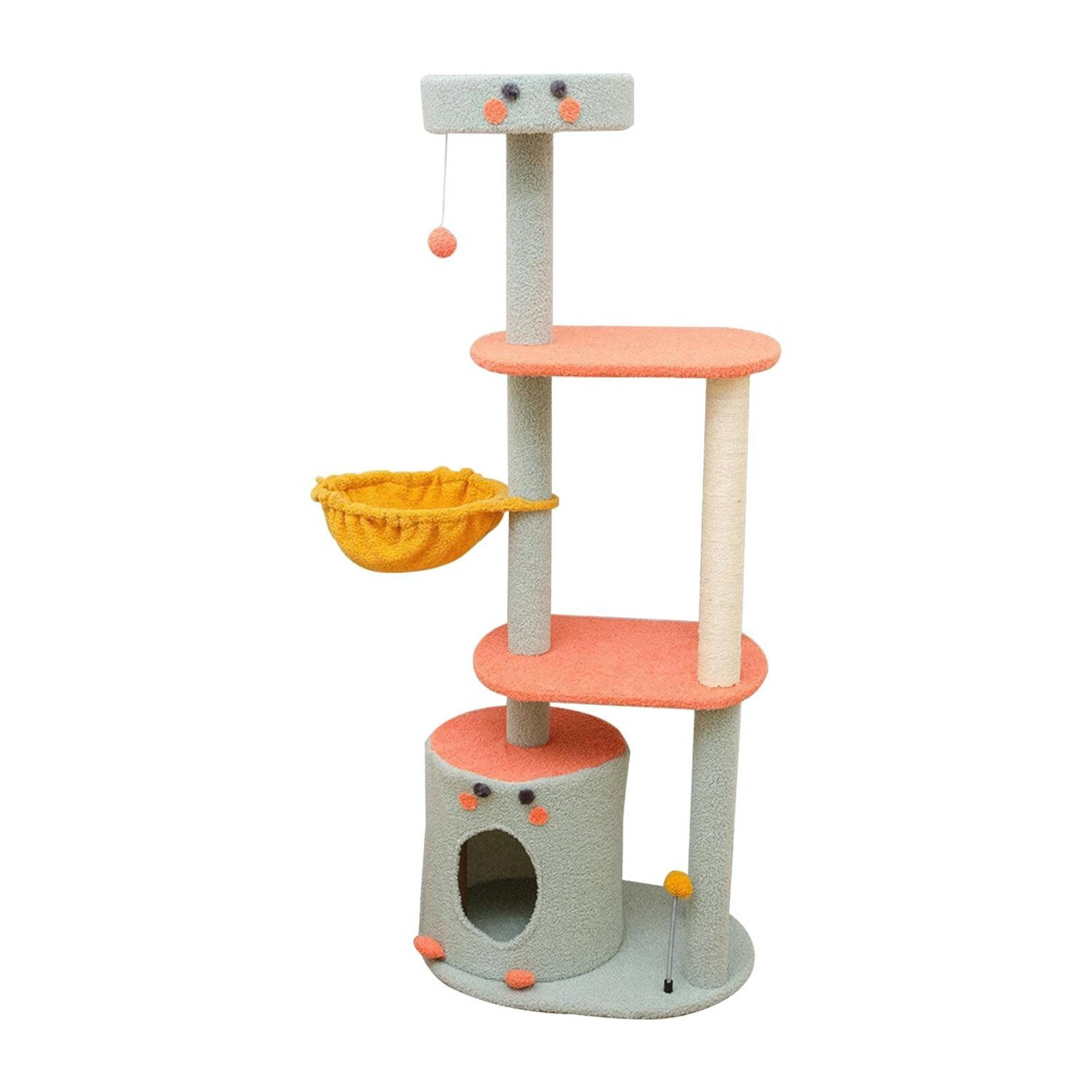 FLOOFI 143cm Dinosaur Cat Condo Cat Tree Green Bunnings Australia