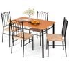 Costway Dining Table Set Kitchen Table and 4 Chairs