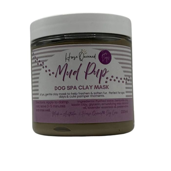 Horse Queened Mud Pup – Dog Spa Clay Deshedding Mask 220ml