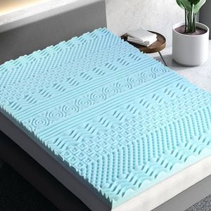 11-zone Giselle Memory Foam Mattress Topper- Single