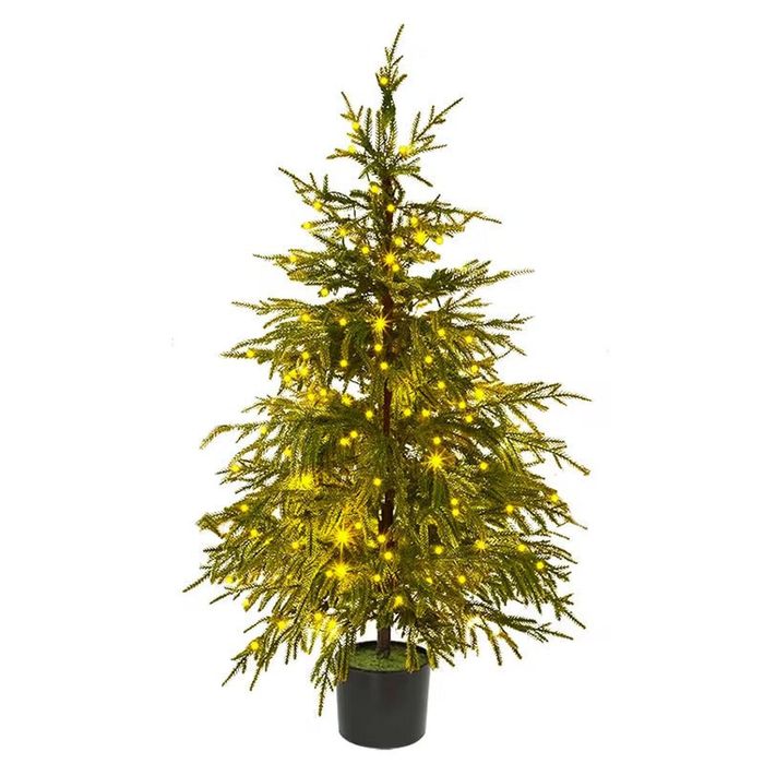 Lifebay Twinkle Norfolk Pine Artificial Christmas Tree - 60 cm