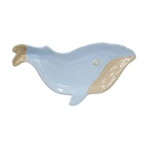 Lvd Whale Ceramic Kitchen Dinner Trinket Tray Plate Home Decor 31x15x2cm