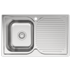  Mondella Single LH Bowl Topmount Sink With Drainer