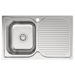  Mondella Single LH Bowl Topmount Sink With Drainer