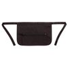 Whites Money Pocket Zip Closure Black Unisex Pouch