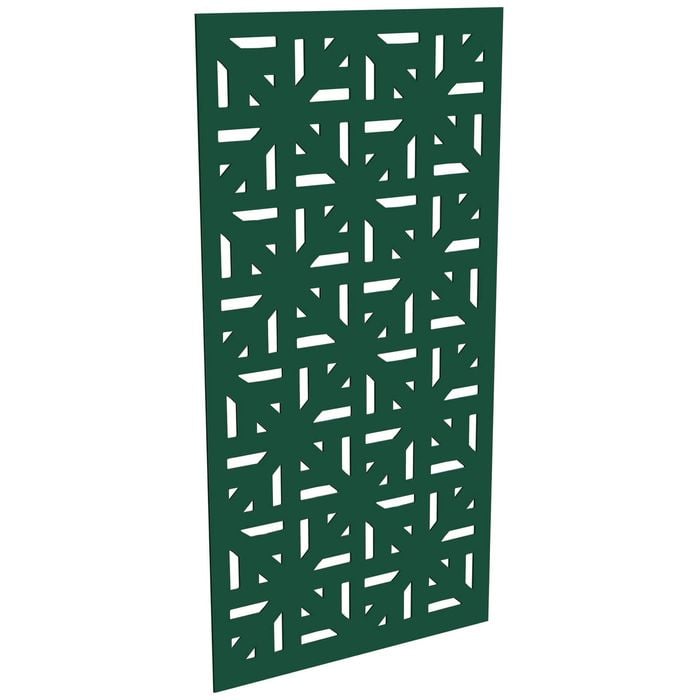 ProtectorAl 300-1200 x 1201-2400mm Dark Green/Gloss White Mosaic Unframed Composite Deco Panel