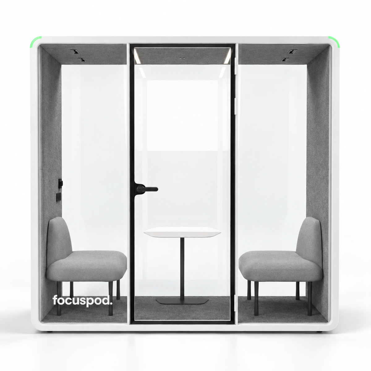 FocusPod Team 2 Person Acoustic Meeting Pod Package White - Bunnings ...