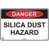 Danger Silica Dust Hazard Sign 600 x 400mm Poly