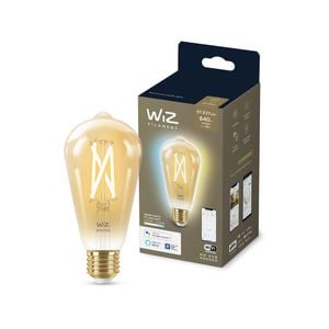 WiZ Smart ST64 E27 640lm Tunable White 7w Amber Globe - 1 Pack