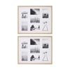 2PK Braz Venice Collage Image Photo Document Display Frame 40x50cm Beech