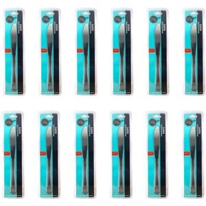 12x 2pc Topchef Stainless Steel Table Knife Cutlery Set 20.5cm Silver