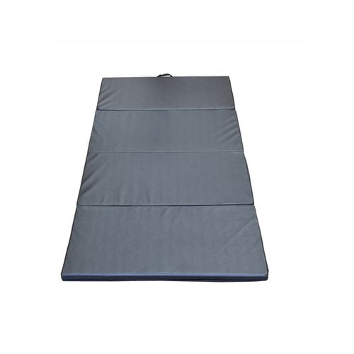 Large 240cm x 120cm x 5cm Gymnastics Folding Gym Exercise Yoga Mat Black Bunnings Australia