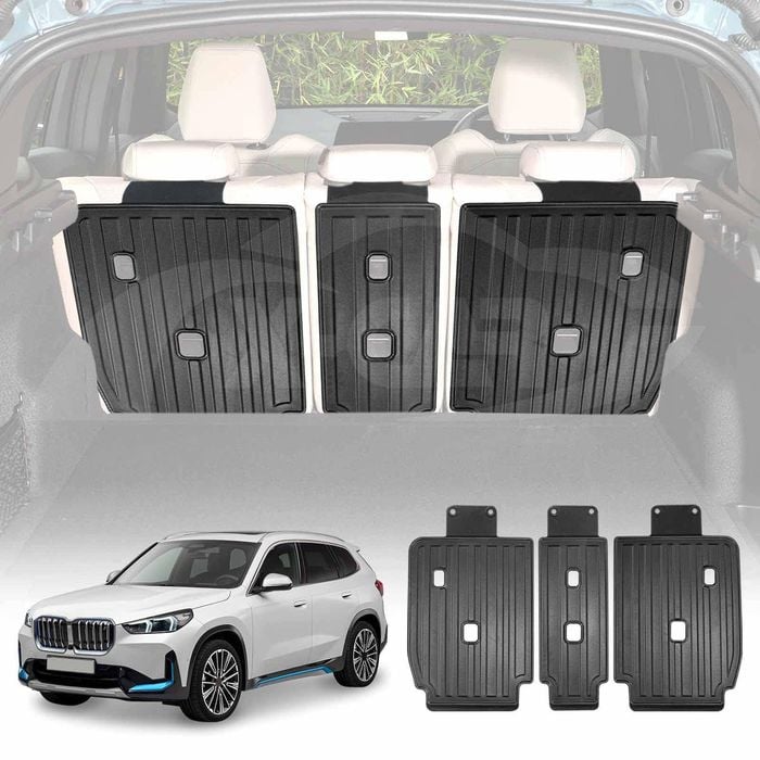 Back Seat Protector for BMW iX1 2023-Onwards Heavy Duty Car Seats Kick Mats Cover