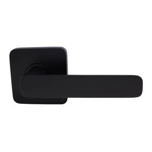 Choice Harper Square Passage Lever Set in Matte Black