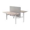 Modern Furniture MARLO 2 People Workstation Dual Lift 1.4M  - Oak & White