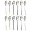 Argon Tableware Economy Silver Teaspoons - 24x Durable Rust Resistant Stainless Steel Dishwasher Safe Flatware Set