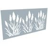 ProtectorAl 300 - 1200 x 1201 - 2400mm Silver Matt / Gloss White Bullrush Unframed Composite Decorative Panel 
