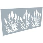 ProtectorAl 300 - 1200 x 1201 - 2400mm Silver Matt / Gloss White Bullrush Unframed Composite Decorative Panel 