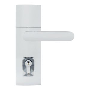 Gainsborough Bright Chrome Trilock Contemporary Contour Double Cylinder Entrance Lever Set