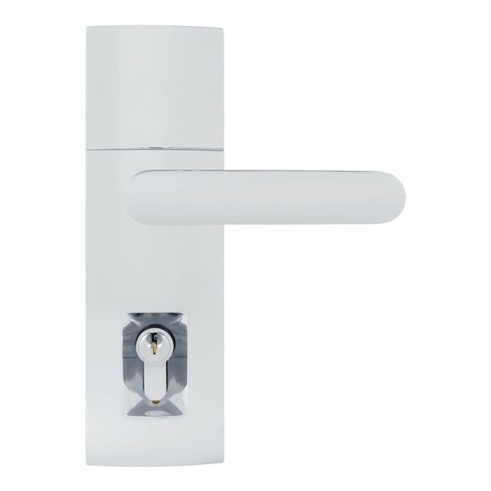 Gainsborough Bright Chrome Trilock Contemporary Contour Double Cylinder Entrance Lever Set
