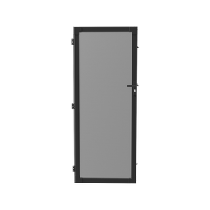 Adjusta-Fit 800-850 x 2000-2050mm Black Left Hinge Adjustable Aluminium Security Door - Black