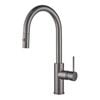 Mondella 35mm Gun Metal Resonance Side Lever Pull Down Sink Mixer
