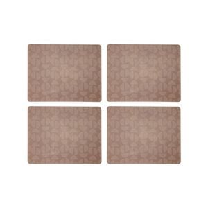 4PK Ladelle Splice 33cm Placemat Dining Table Rectangular Mat - Ginger