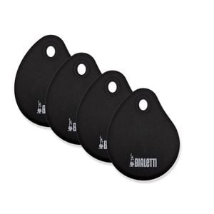 4PK Bialetti St. Clare Hot and Cold Silicone Scraper Utensil 10x13cm Black
