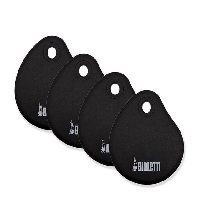 4PK Bialetti St. Clare Hot and Cold Silicone Scraper Utensil 10x13cm Black
