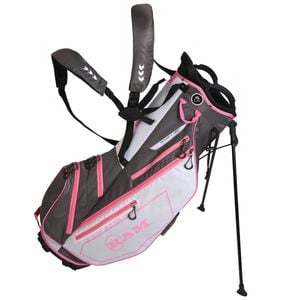 Ram Golf Ladies Fx Lightweight Golf Stand Carry Bag - Grey/white/pink
