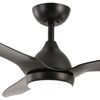 Fanforce Revo Smart DC Ceiling Fan LED Light Remote 52" ABS Blades Black/Black