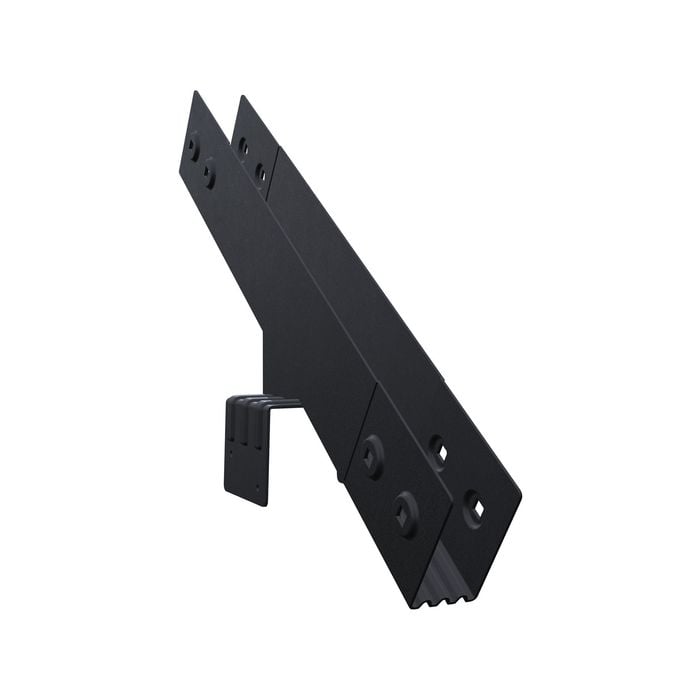 Peak Products Black Steel Stair Stringer Connector - For 4 5 And 6 Tread Stringers