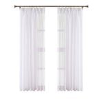 Claremont 295 x 205cm White Tahlia Pencil Pleat Sheer