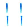 2PK Sea Pro 2 Squid Daisy Chain Offshore Trolling Lure 25.5x12cm - Blue