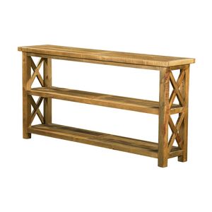 1825 Interiors Vintage Large Hall Table Reclaimed Timber Natural Finish 180cm