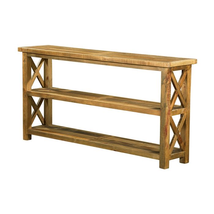 1825 Interiors Vintage Large Hall Table Reclaimed Timber Natural Finish 180cm