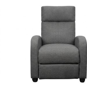 Austen Push Back Recliner Chair Linen - Grey