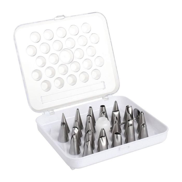 Vogue Cake Decorating Assorted Piping Nozzles 26 Piece Set Icing Tips