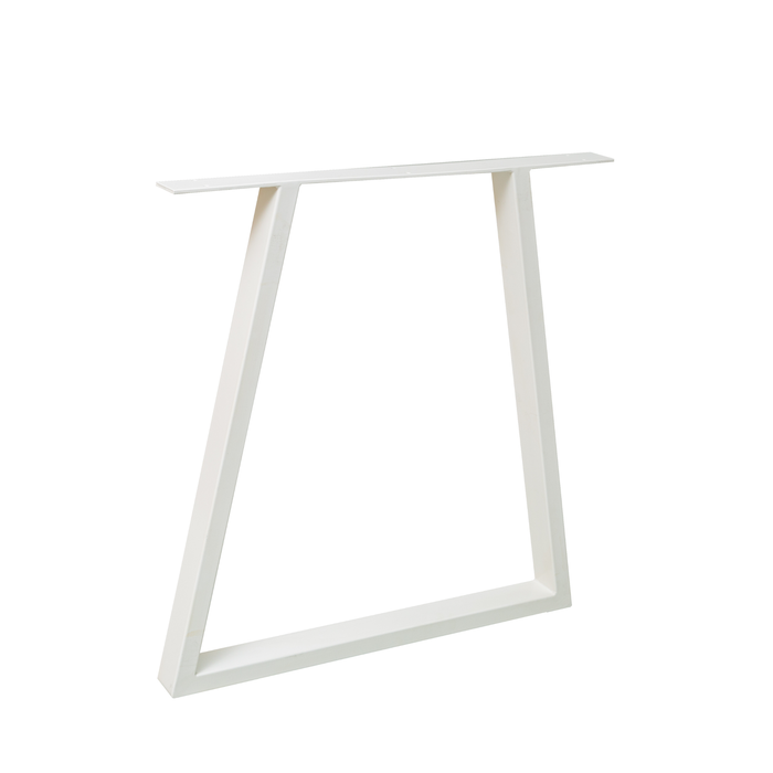 Rapid 700 x 732 x 50mm White Steel Tube Antigua Table Leg