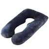 Ufurniture Pregnancy Pillow U-Shaped Full Body Support Dark Grey