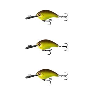 3x 13 Fishing 60mm Jabber Jaw Deep Crankbait Fishing Lure -Chartreuse Root Beer