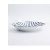 Tokyo Design Plate Natsu Tokusa Blue Stripe Porcelain Microwave Safe 22cm
