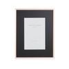 One Six Eight London Clara 7 X 5 Black / Rose Gold Glass Photo Frame