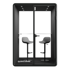QuietCubes 2 Person Office Pod Black